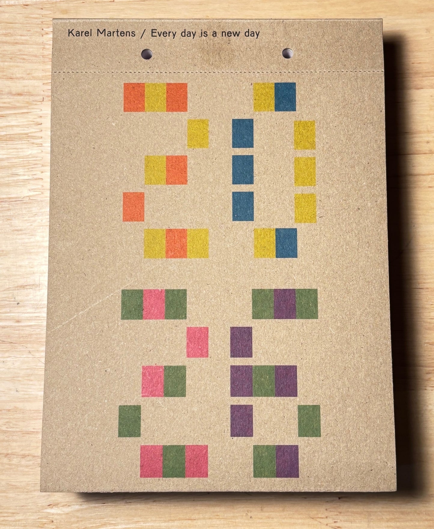 Karel Martens: Every Day Is a New Day – Calendar 2026