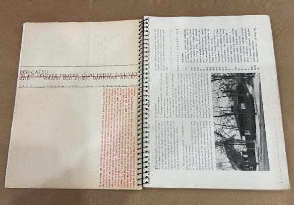 Frank Lloyd Wright - The Architectural Forum 1938 Good Condition