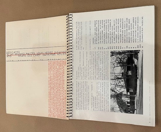 Frank Lloyd Wright - The Architectural Forum 1938 Excellent Condition