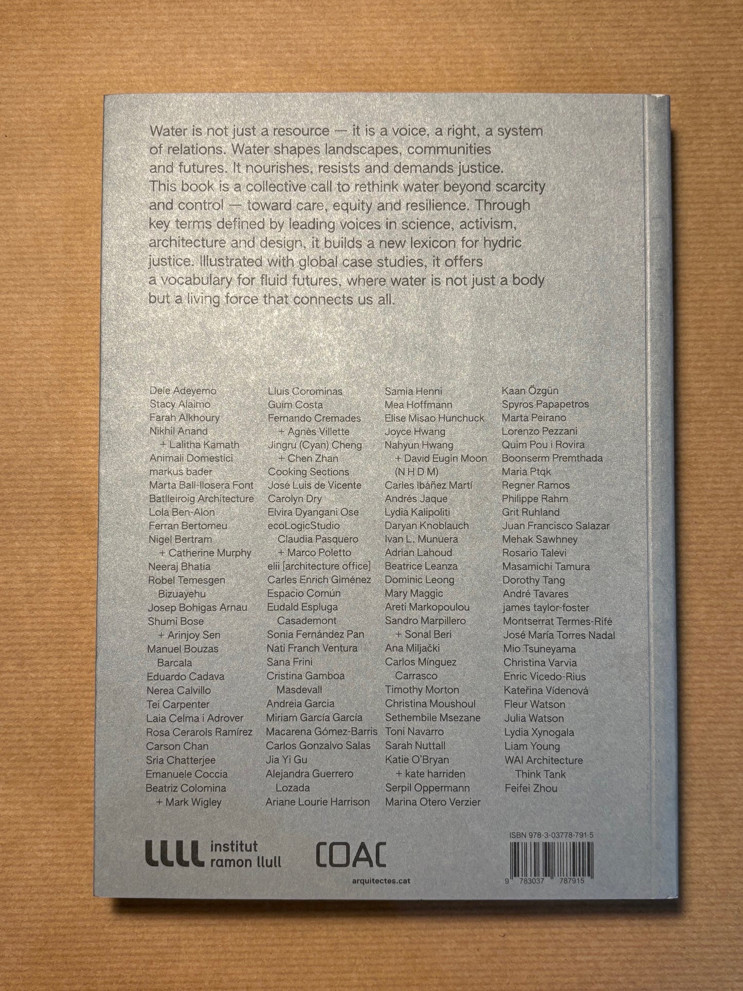 100 Words for Water: A Projective Ecosocial Vocabulary