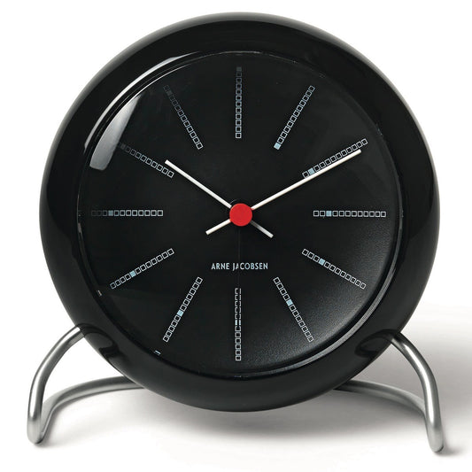 Arne Jacobsen Banker's Alarm Clock, Black