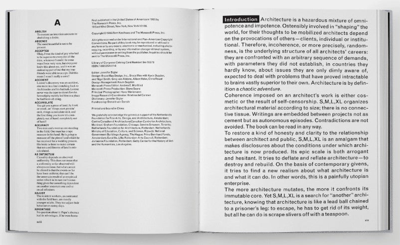 S, M, L, XL - Rem Koolhaas, Bruce Mau