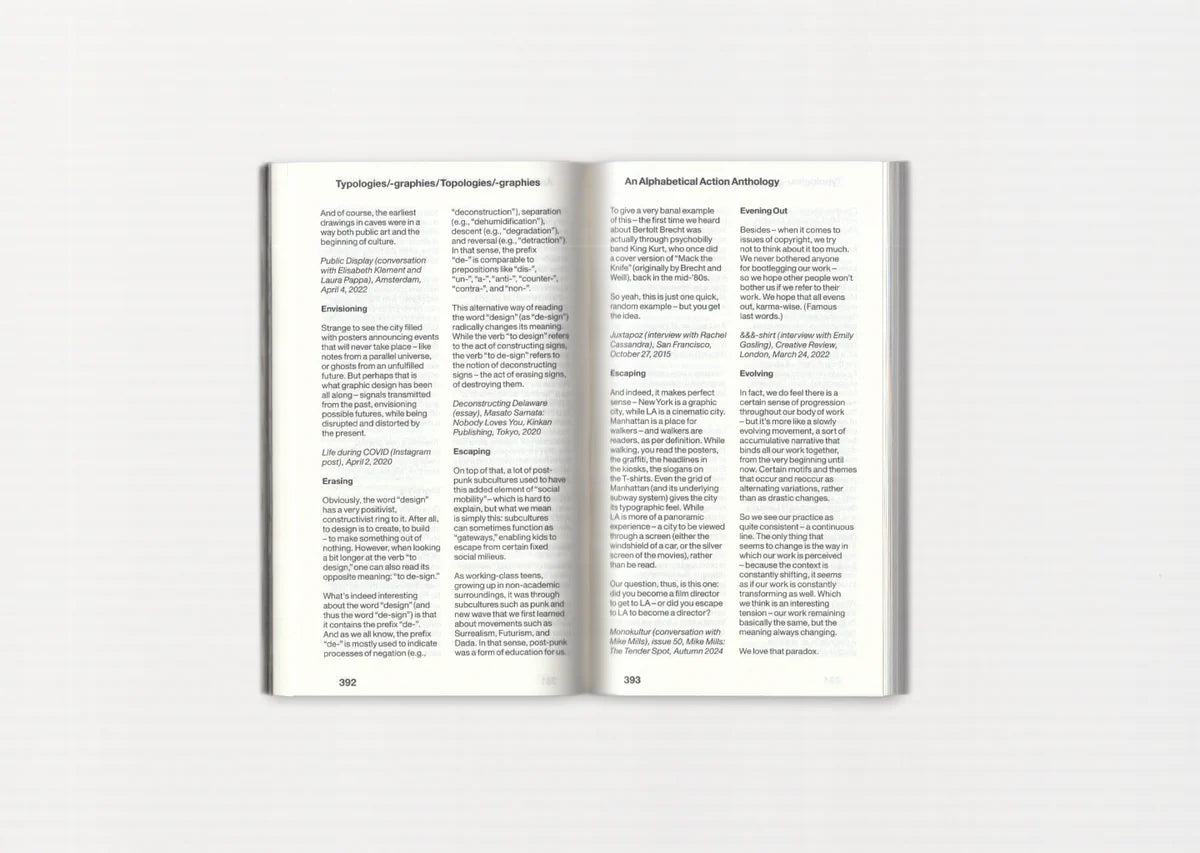 Statement and Counter-Statement vol. 2 (Typologies/Typographies/Topologies/Topographies)