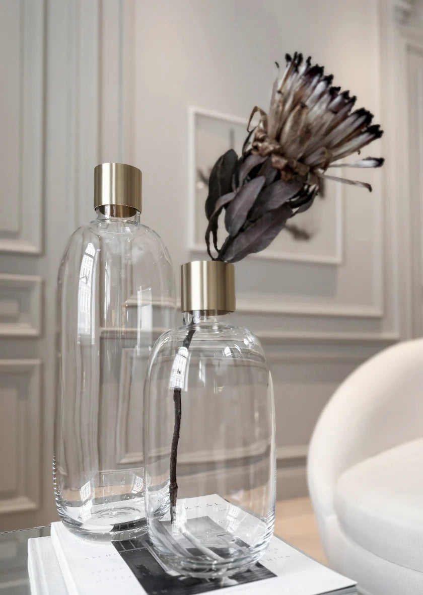 Skultuna Damejeanne Vase, Clear Glass, Large