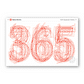 365 Typography Calendar 2026 small size