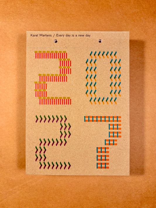 Karel Martens: Every Day is a New Day 2027 Graphic Calendar