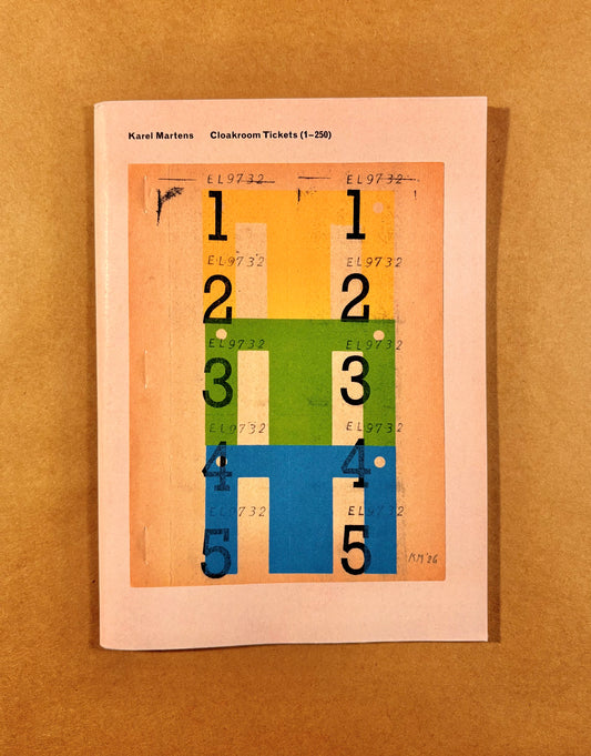 Karel Martens: Cloakroom Tickets