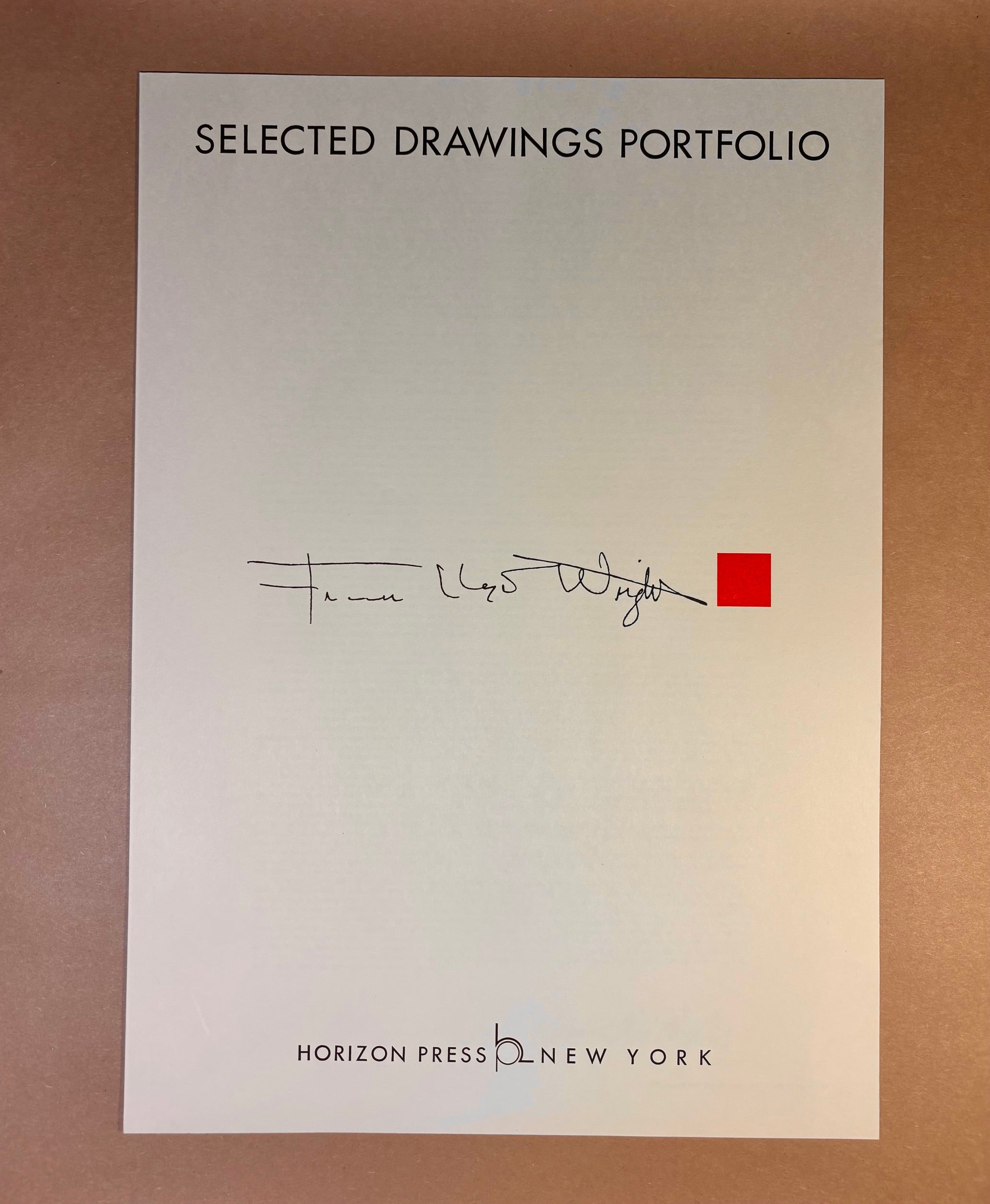 Frank Lloyd Wright: Selected Drawings Portfolio Volume 1