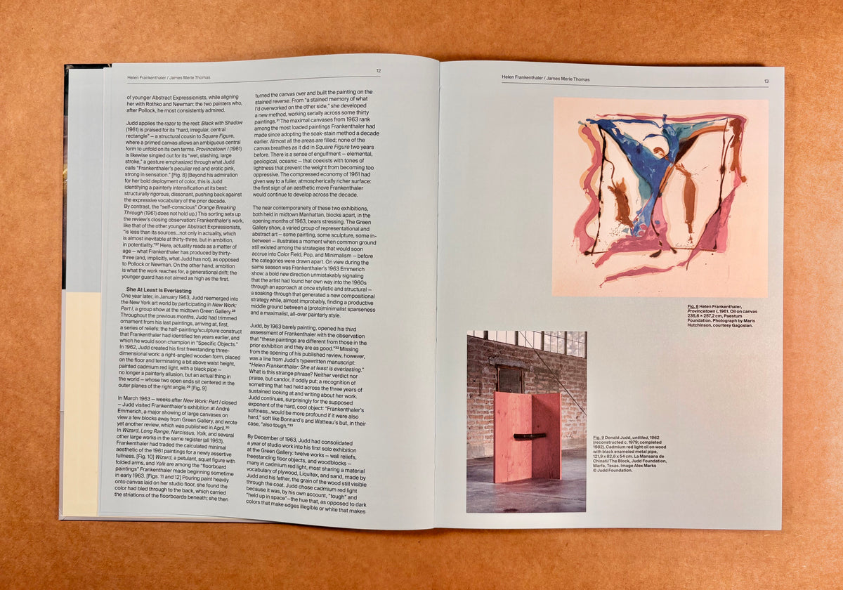 Frankenthaler / Judd