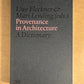 Provenance in Architecture: a Dictionary