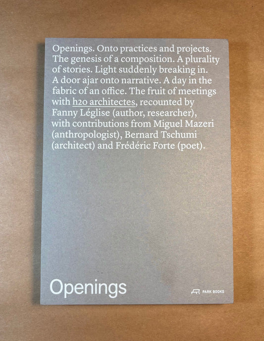 Openings/Ouvertures: H20 Architects