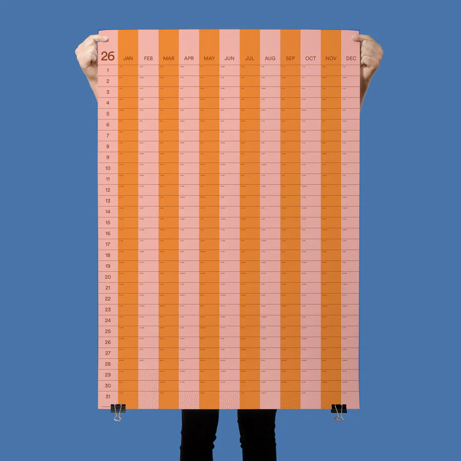 Yearcalendar 2026 Studio EO Stockholm - large Stripe