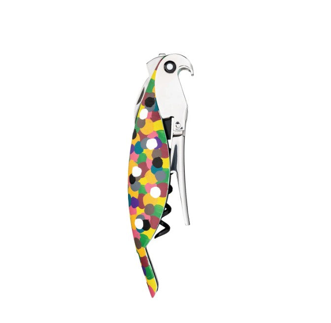 ALESSI Parrot corkscrew, Proust decorated