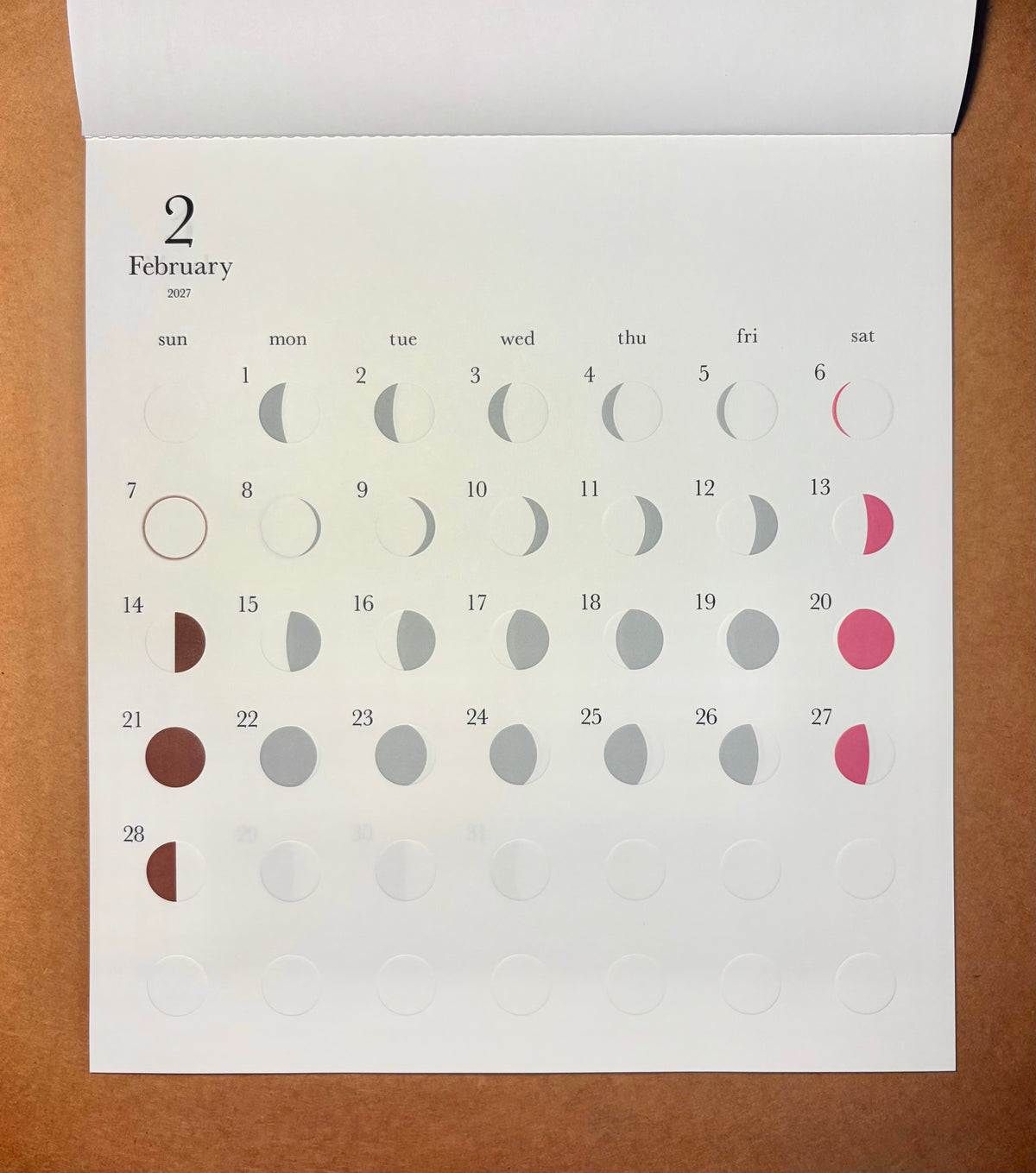 Replug Moon Calendar 2027