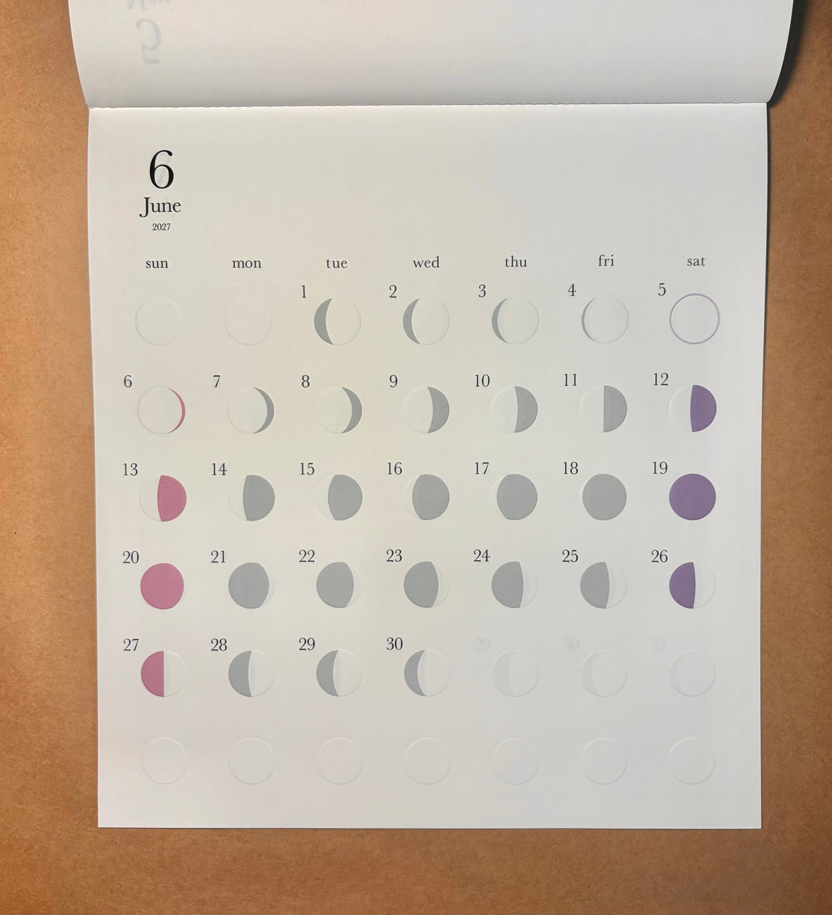 Replug Moon Calendar 2027
