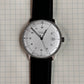 MAX BILL Automatic Watch, Numbers and date, Sapphire crystal, Black strap, Junghans