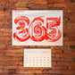 365 Typography Calendar 2027 (Large or Small)