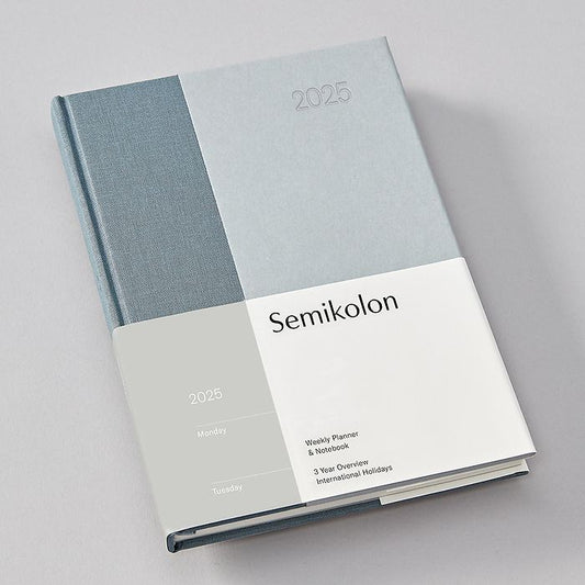 Semikolon 2025 Weekly Planner - Sea Salt